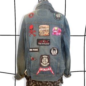 Y2k mall goth jean jacket